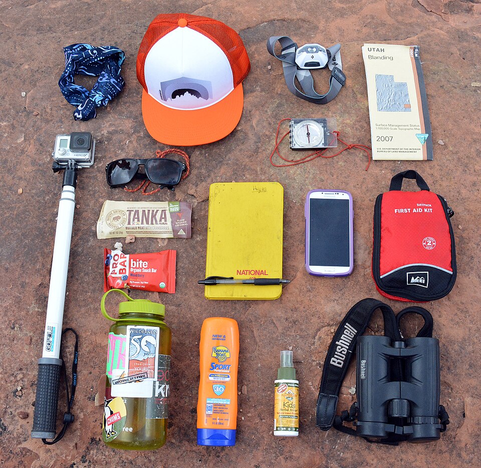 While a selfie-stick may not seem essential, we chose to add it to the list in order to capture and share videos from this trip. Always remember to bring water, snacks, first aid kit, map &amp; compass, and sunscreen to the desert! 
Photo by BLM Utah