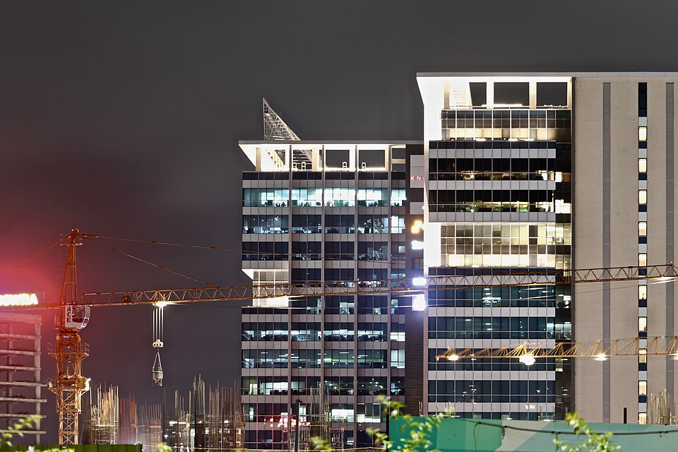 KPMG Office building captured from ITC Kohenur road