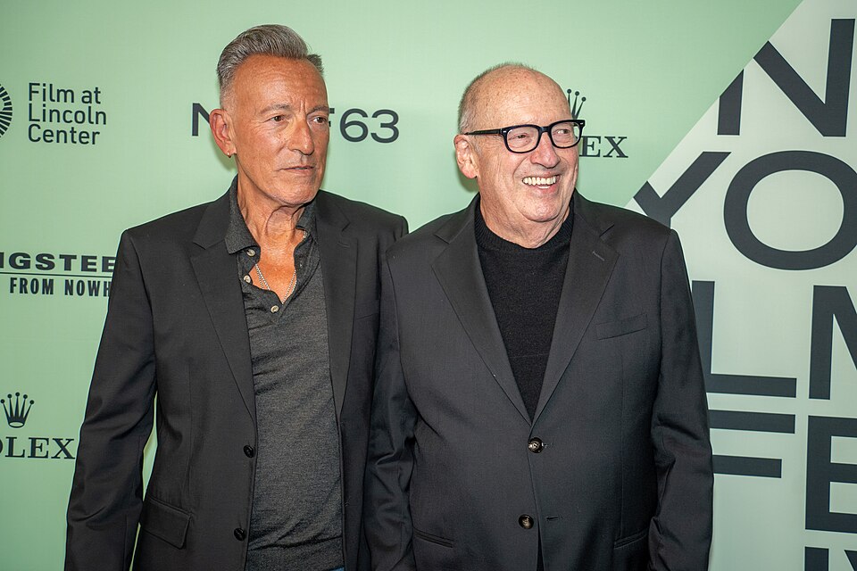 Bruce Springsteen and Jon Landau at the 63rd annual New York Film Festival at Lincoln Center in 2025 for the film Springsteen: Deliver Me from Nowhere