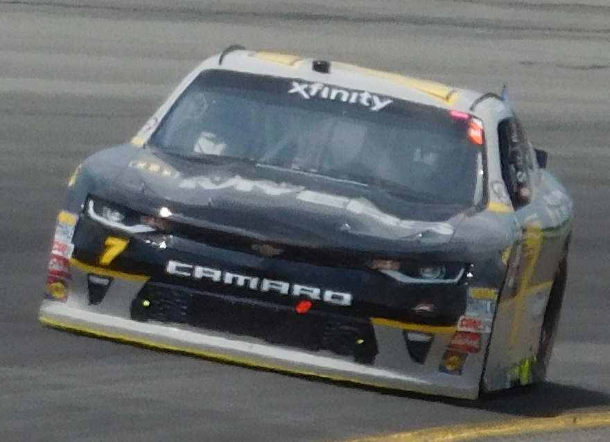Justin Allgaier's No. 7 Allan Myers Chevrolet at Pocono Raceway in 2017