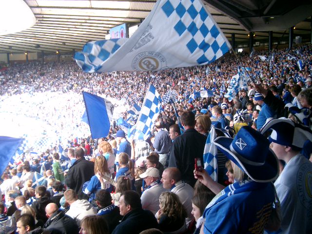 QoS fans at the 2008 Scottish Cup final