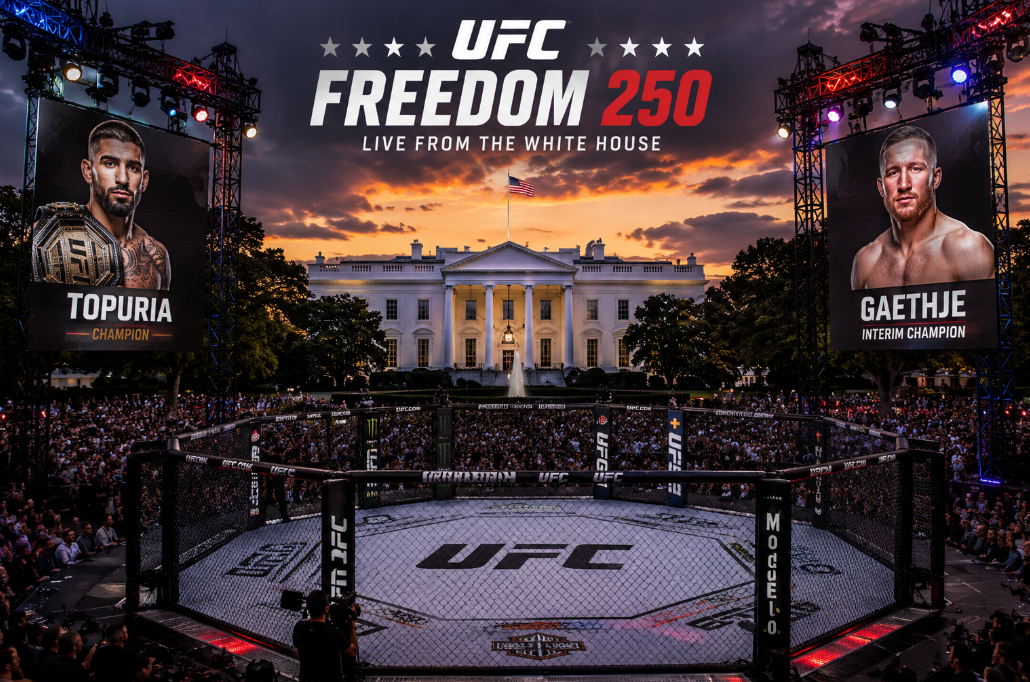 UFC Freedom 250 Brings Lightweight Title Unification to White House Lawn