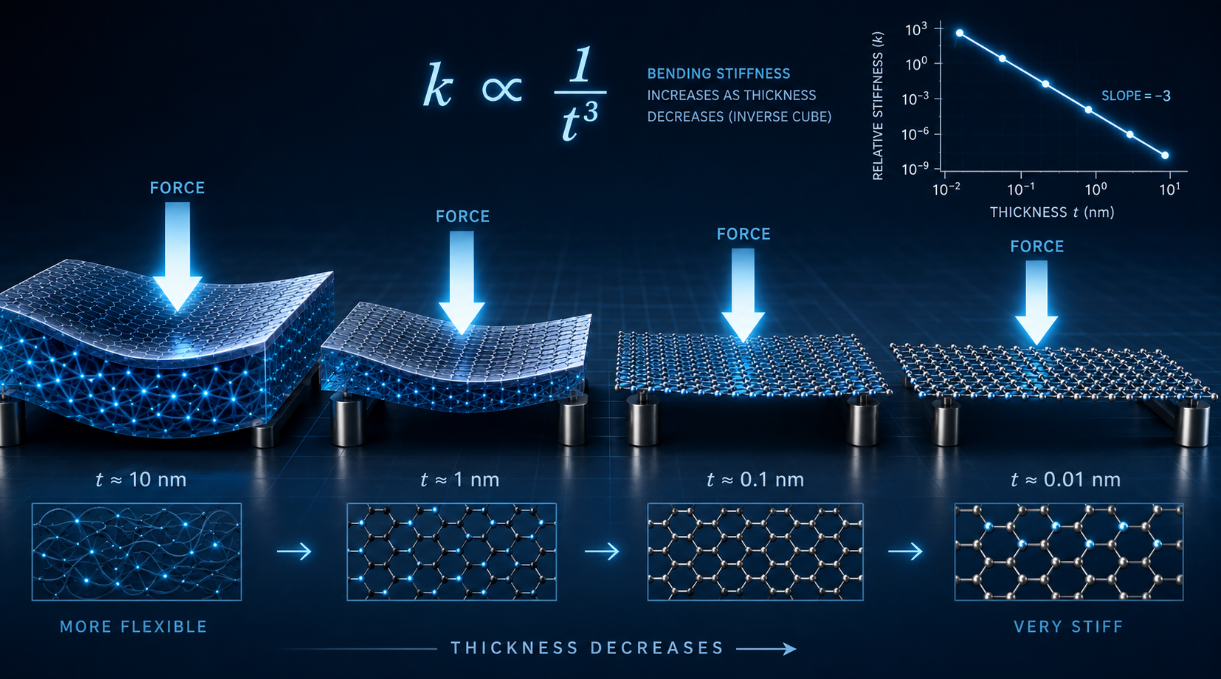 Scientists Discover Why Ultrathin Materials Get Stronger as They Get Thinner