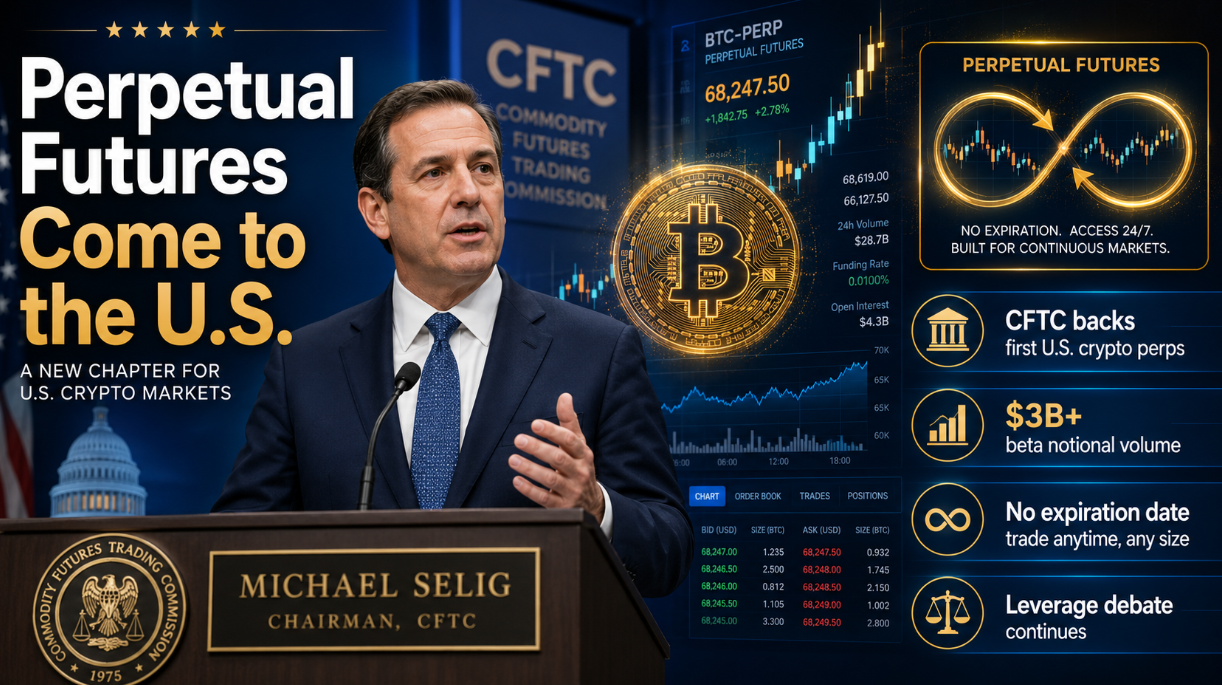 CFTC Chair Defends U.S. Approval of Bitcoin Perpetual Futures Contracts