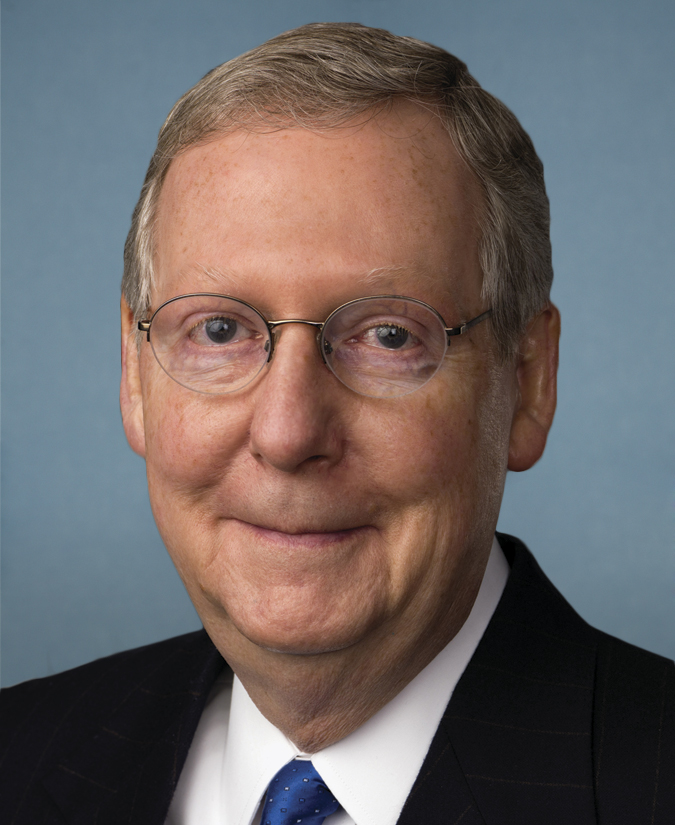 Official portrait of United States Senator Mitch McConnell (R-KY).