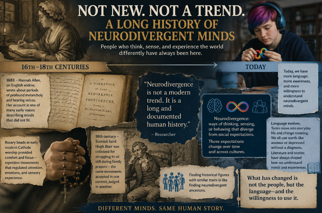 Researcher Finds Neurodivergence Documented in Literature Centuries Before Modern Diagnosis
