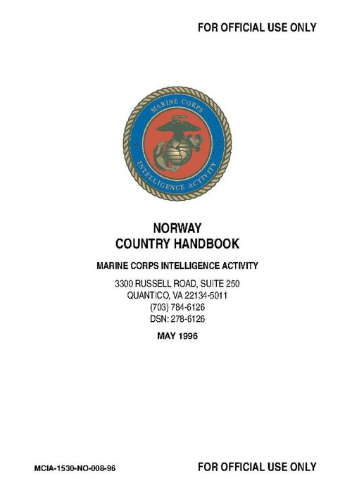 USMC handbook on Norway.