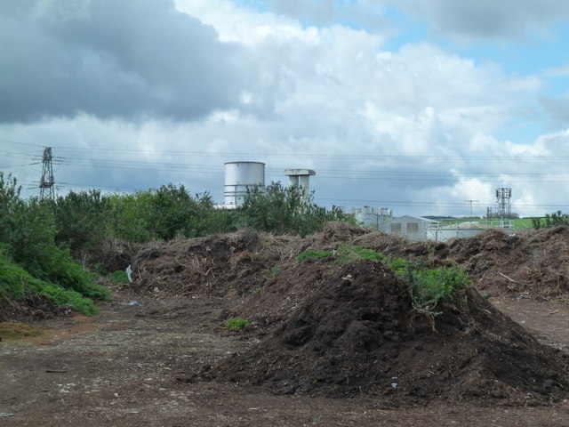 Compost site and gas turbine power plant