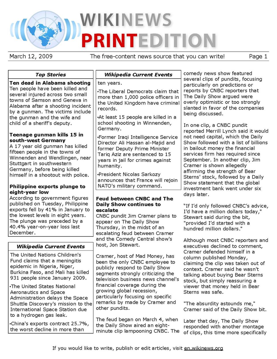 n:Wikinews:Print edition for March 12, 2009.