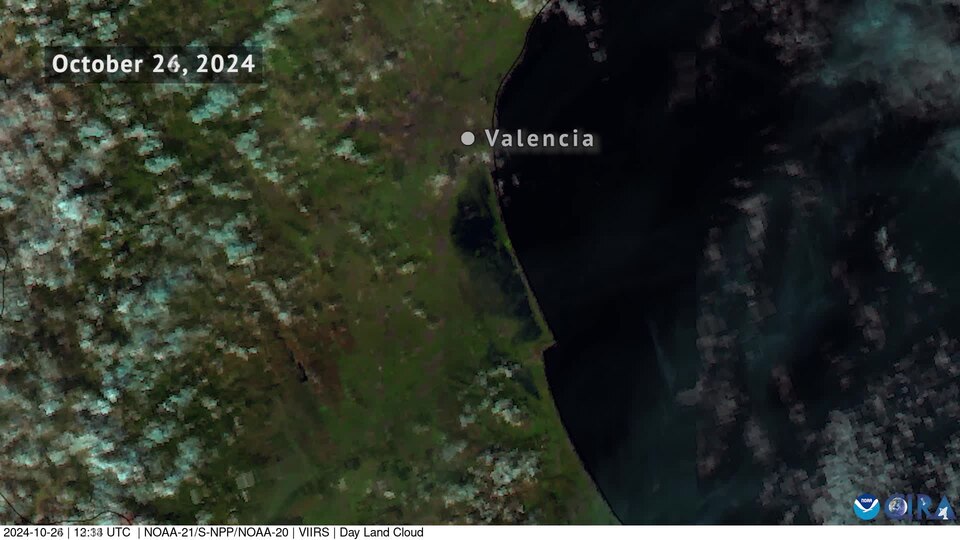 In Spain. a years-worth of rain fell in just hours, causing deadly floods to ravage the area around Valencia.