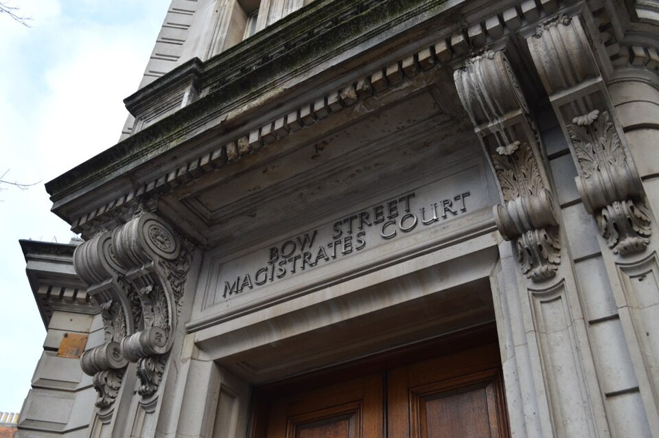 Bow Street Magistrates Court, London.