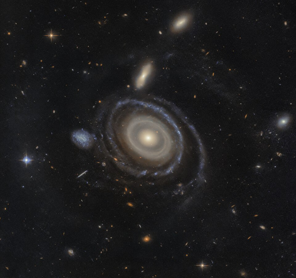 High-resolution imagery from the NASA/ESA Hubble Space Telescope has allowed researchers to hone in on more of the Bullseye galaxy’s rings — and helped confirm which galaxy dove through its core.LEDA 1313424, aptly nicknamed the Bullseye, is two and a half times the size of our Milky Way and has nin