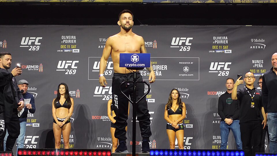 Pedro Munhoz at UFC 269 weigh-in.