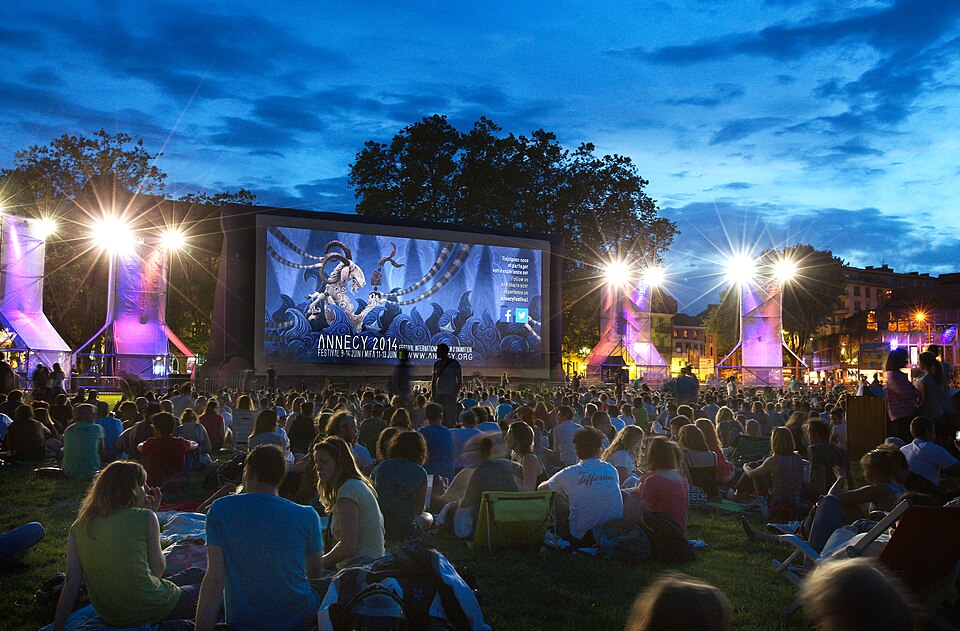 projection plein air durant le festival