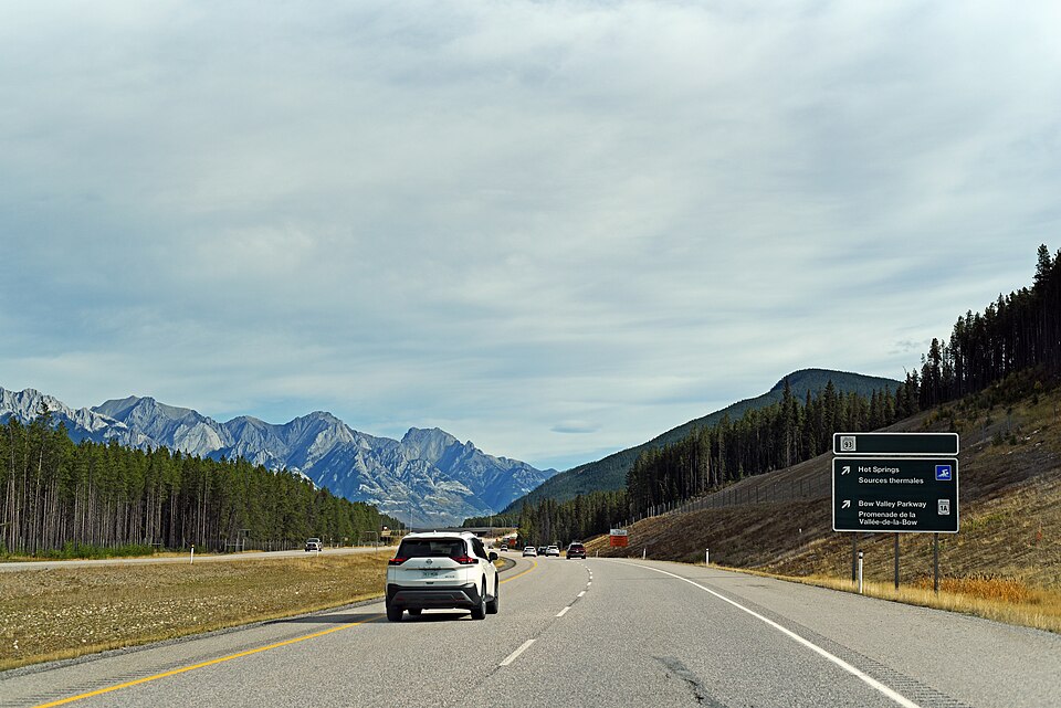 Alberta Highway 1 in Banff National Park