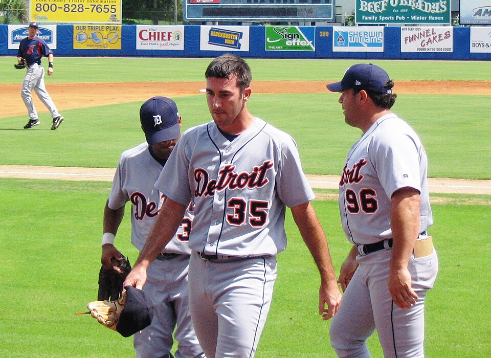 Justin Verlander of the Detroit Tigers walks off the field during the 2005 Florida Instructional League