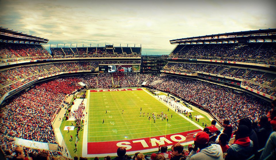 Temple University hosts Penn State for a football game on September 17, 2011 at Lincoln Financial Field in Philadelphia.
