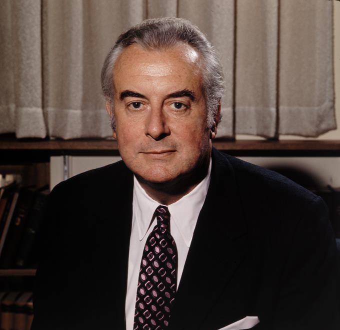 A 1972 portrait of Gough Whitlam, Prime Minister of Australia