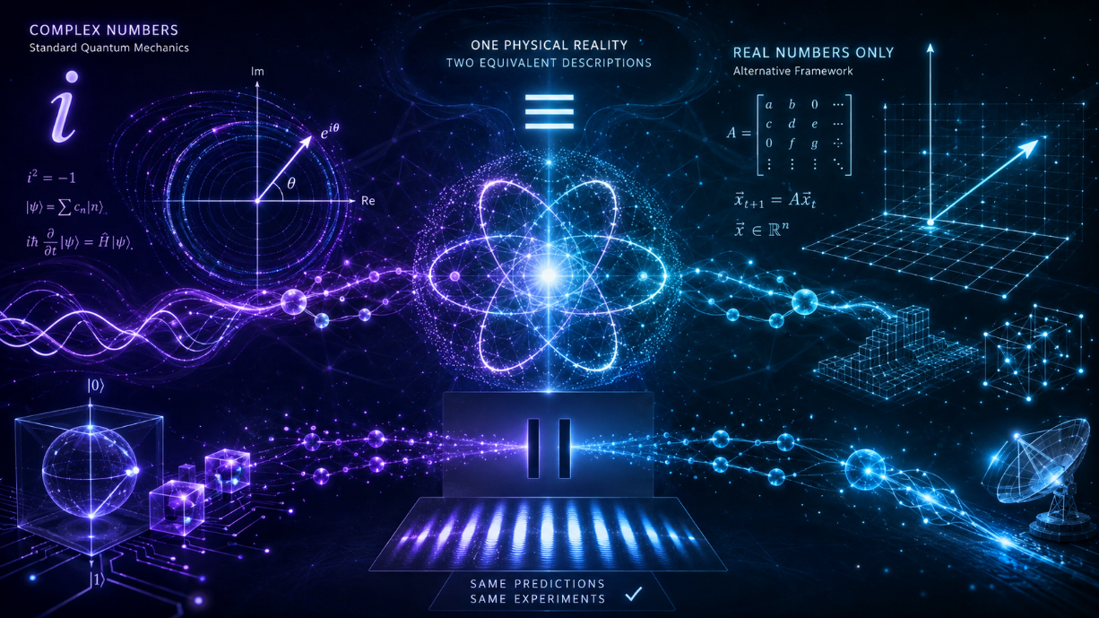 Physicists Show Quantum Mechanics Can Work Using Only Real Numbers