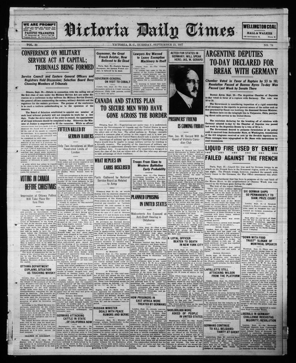 Historic newspaper from British Columbia - Canada

Subjects: British Columbia; Newspapers