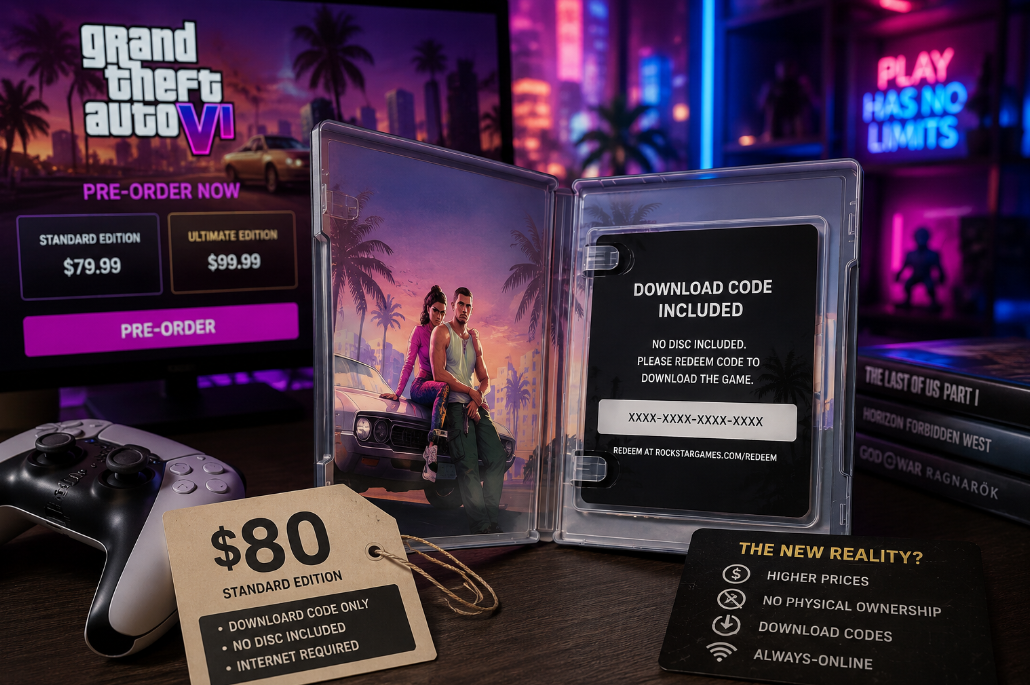 Grand Theft Auto VI Will Sell for $80 Without a Physical Disc
