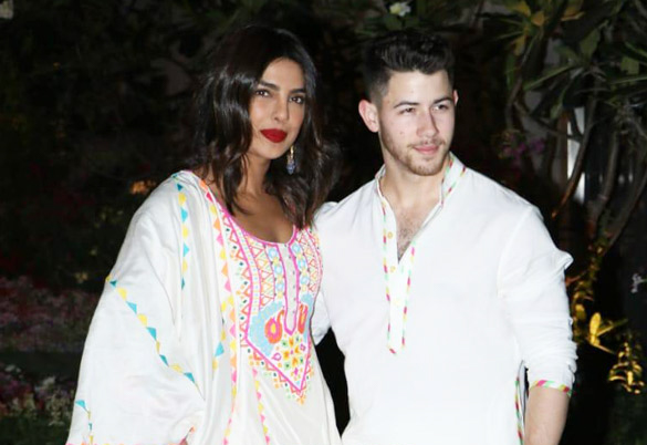 Priyanka Chopra and Nick Jonas at a Holi Party in 2020 in Mumbai.