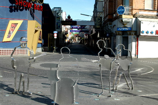 Beatles Platz and Große Freiheit in Hamburg in 2009.