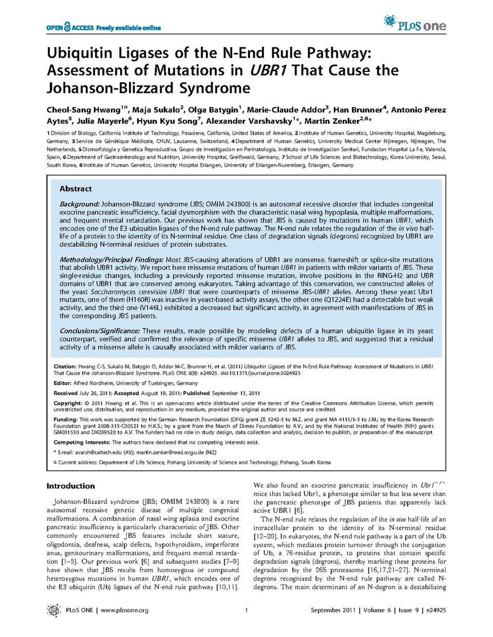 Johanson-Blizzard syndrome