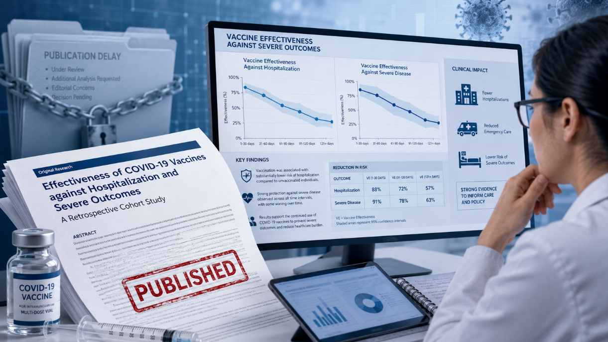 Blocked CDC COVID Vaccine Study Published, Shows Hospitalizations Cut in Half