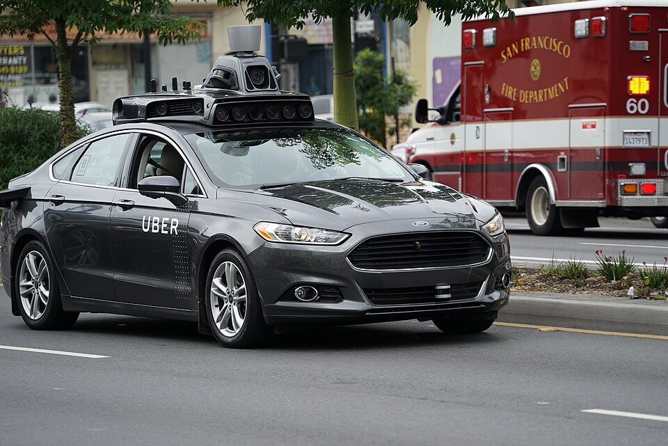 Uber autonomous vehicle prototype spotted in San Francisco.