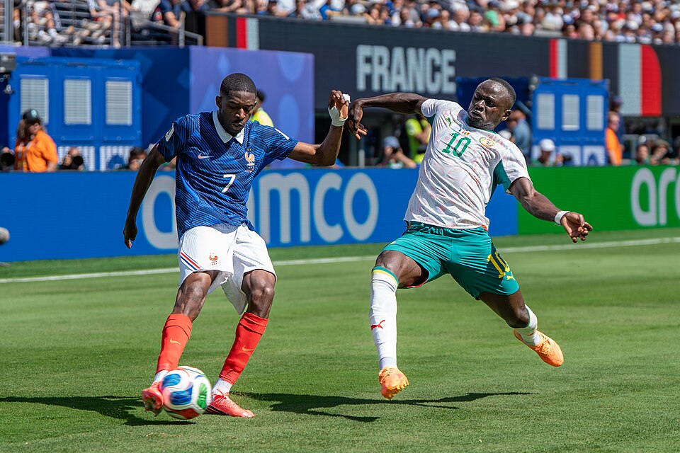 Ousmane Dembele Sadio Mane during France v Senegal on 16 June 2026 at the 2026 FIFA World Cup at NY/NJ Stadium in East Rutherford, NJ