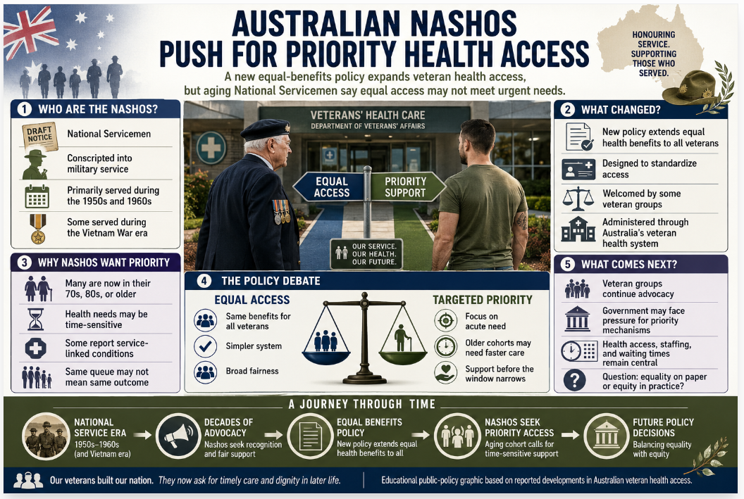 Australian Veterans Push for Priority Access as New Equal Health Benefits Policy Takes Effect