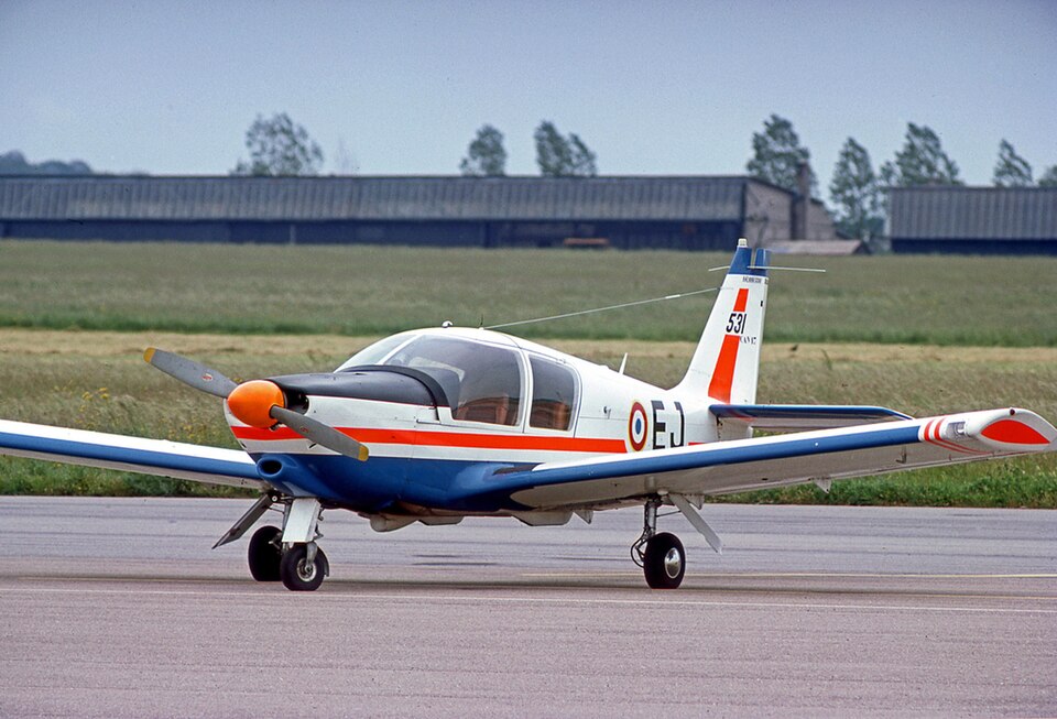 Robin HR.100/250 No. 531 of the French Air Force at Nancy Essey airfield in 1977