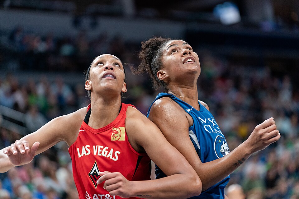 Minnesota Lynx vs Las Vegas Aces at Target Center in Minneapolis, MN on June 1 2019; the Aces won the game 80-75.

Please attribute to Lorie Shaull if used elsewhere.