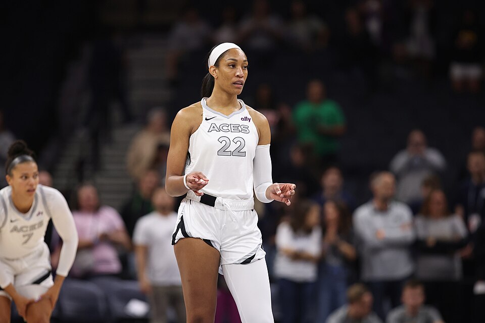 A'ja Wilson Posts 30 Points and 15 Rebounds in Aces Win Over Sky