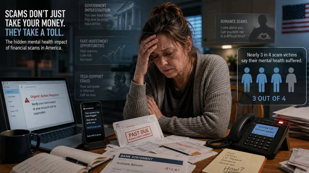 Scam Victims in the United States Report Serious Mental Health Consequences