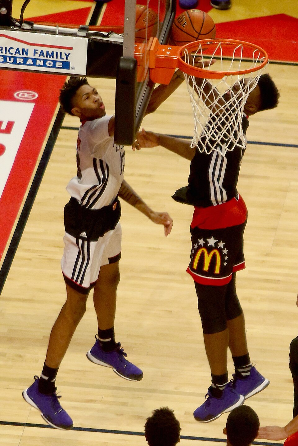 w:Brandon Ingram gets by w:Jaylen Brown in the w:2015 McDonald's All-American Boys Game