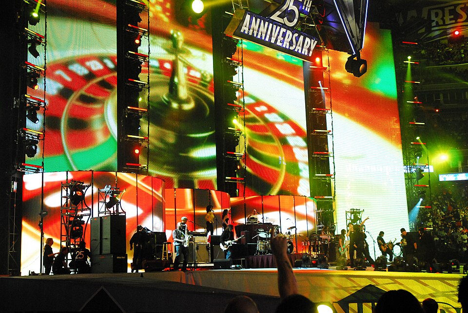 Kid Rock performing at WrestleMania 25 at Reliant Stadium in Houston, Texas on April 5, 2009.