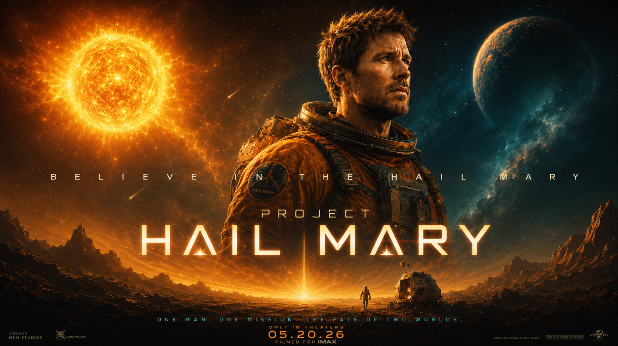 Project Hail Mary is a 2026 American epic Landscape poster