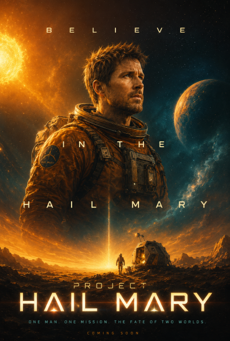 Portrait version of Project Hail Mary is a 2026 American epic
