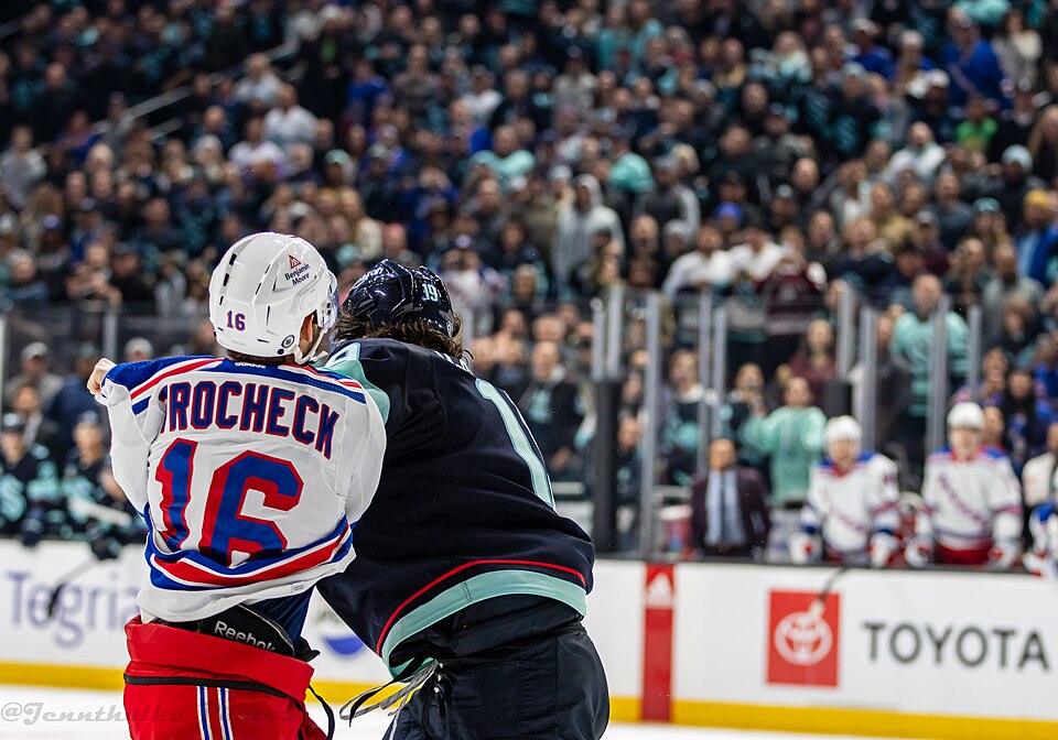 New York Rangers at Seattle Kraken on October 21, 2023.