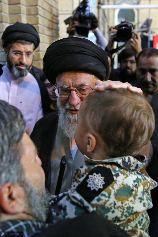 Ayatollah Sayyed Ali Khamenei in Funeral of Mohsen Hojaji in Tehran- September 2017