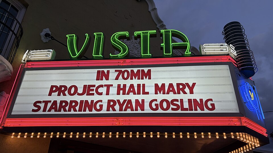 Took this right before seeing the final screening of Project Hail Mary at The Vista in Los Feliz.