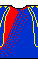 Cape Verde football kit template (Africa Cup of Nations 2013) [blue shade is #0031cd]