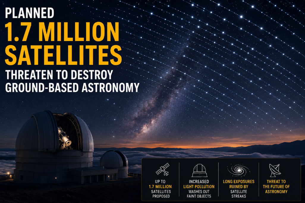 Planned 1.7 Million Satellites Threaten to Destroy Ground-Based Astronomy