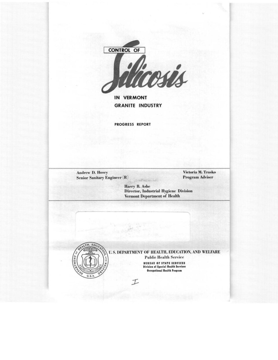 Control of Silicosis in Vermont Granite Industry