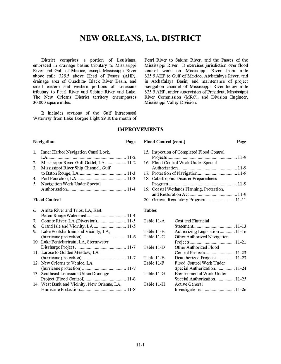 Annual report fiscal year 2001 of the Secretary of the Army on Civil Works activities (1 October 2000 - 30 September 2001) - USACE-p16021coll6-279