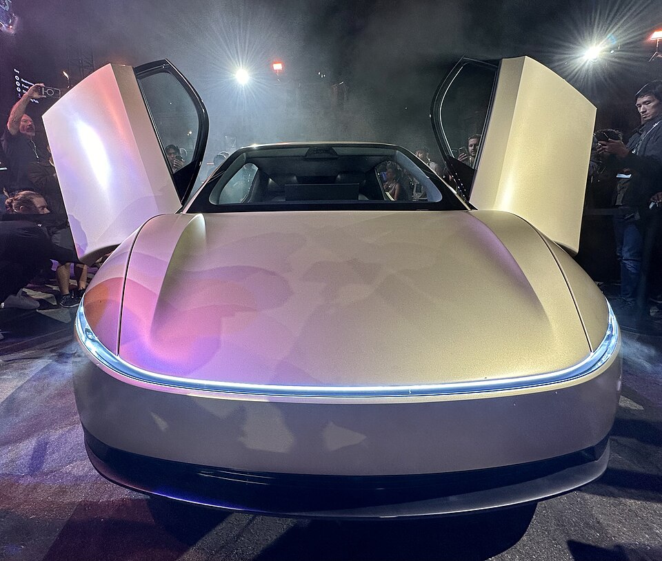 With a softening of the Cybertruck front headlight bar.

At the unveiling at Warner Brothers last night; they had 20 of these driving guests around fully autonomously.