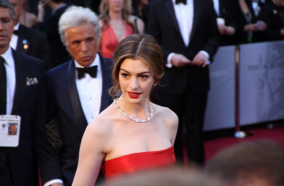 Anne Hathaway on 83rd Academy Awards red carpet