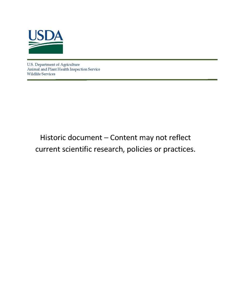 Fish and Wildlife Service Resource Publication